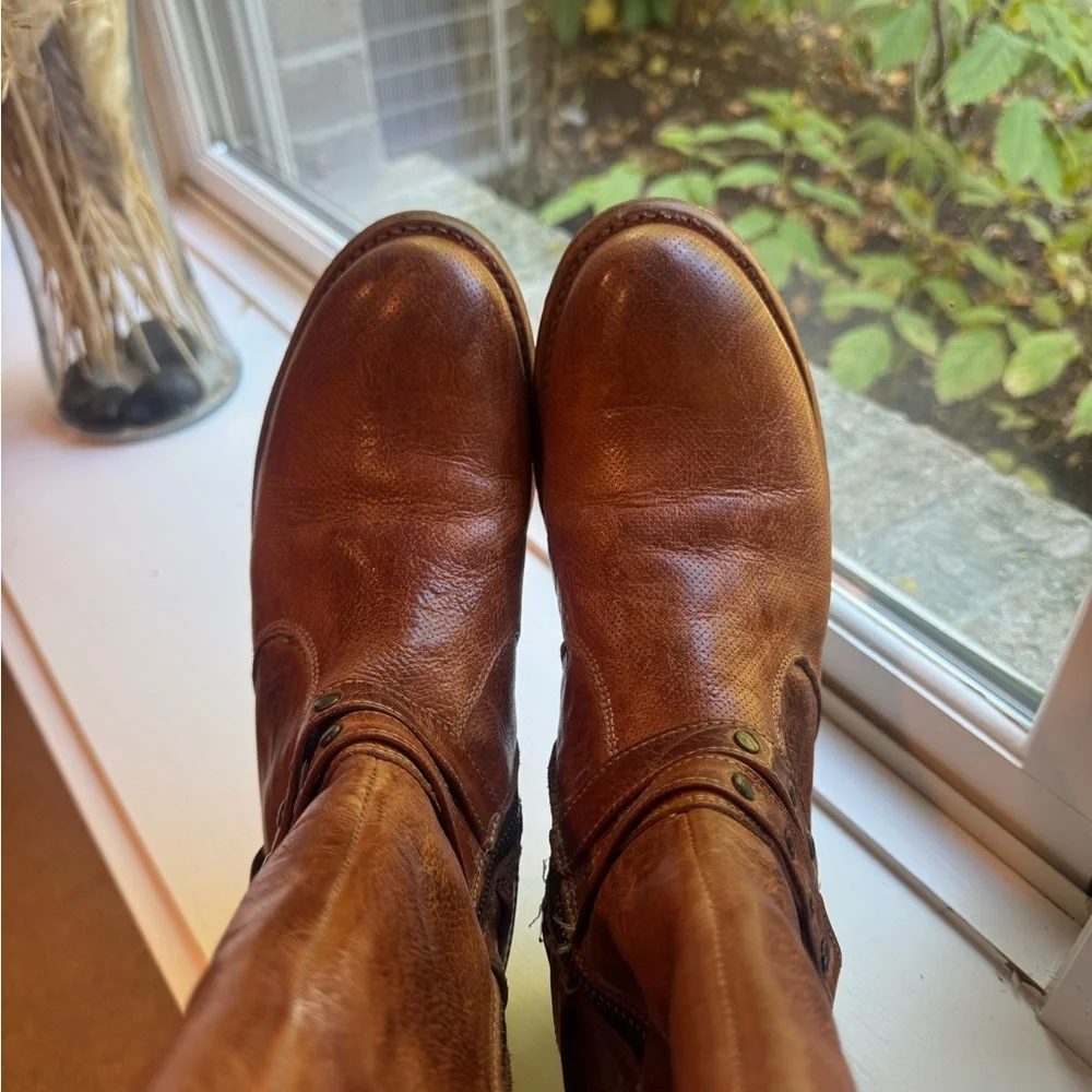 Bed Stu Brown Leather Winter Boots - Picture 4 of 6